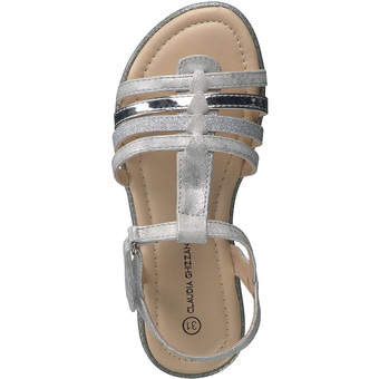 stormloop Likken Canberra Claudia Ghizzani Sandale in silber ❤️ | Schuhcenter.de