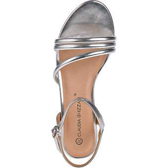 stormloop Likken Canberra Claudia Ghizzani Sandale in silber ❤️ | Schuhcenter.de