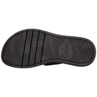 Gabor Pantolette Nappa Nero | Scarpe Confortevoli Con Suola Allargata - 5